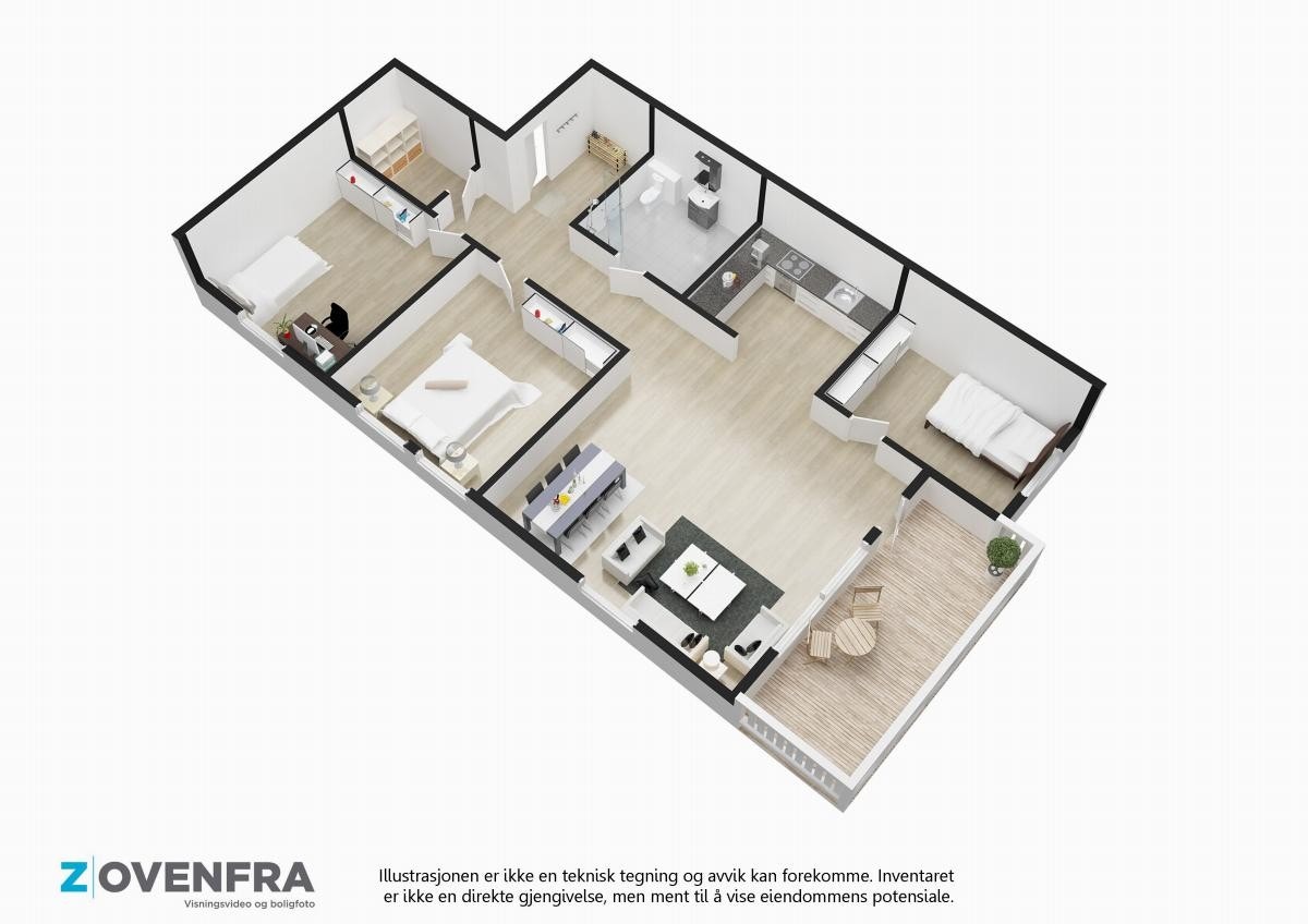 Plantegning 3 d Galleribilde