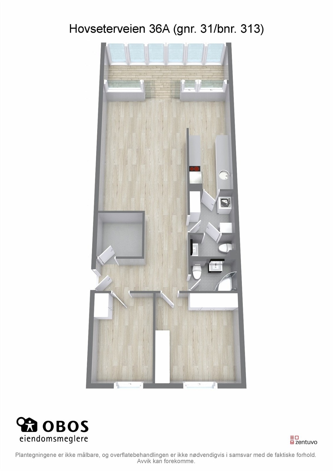 Veiledende planskisse. 3D Galleribilde