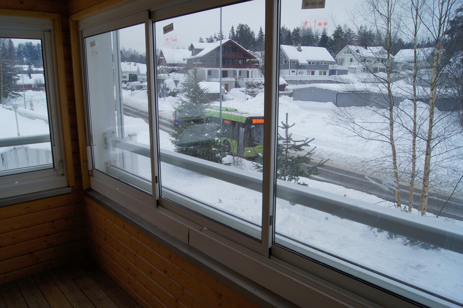 Innglasset balkong Galleribilde