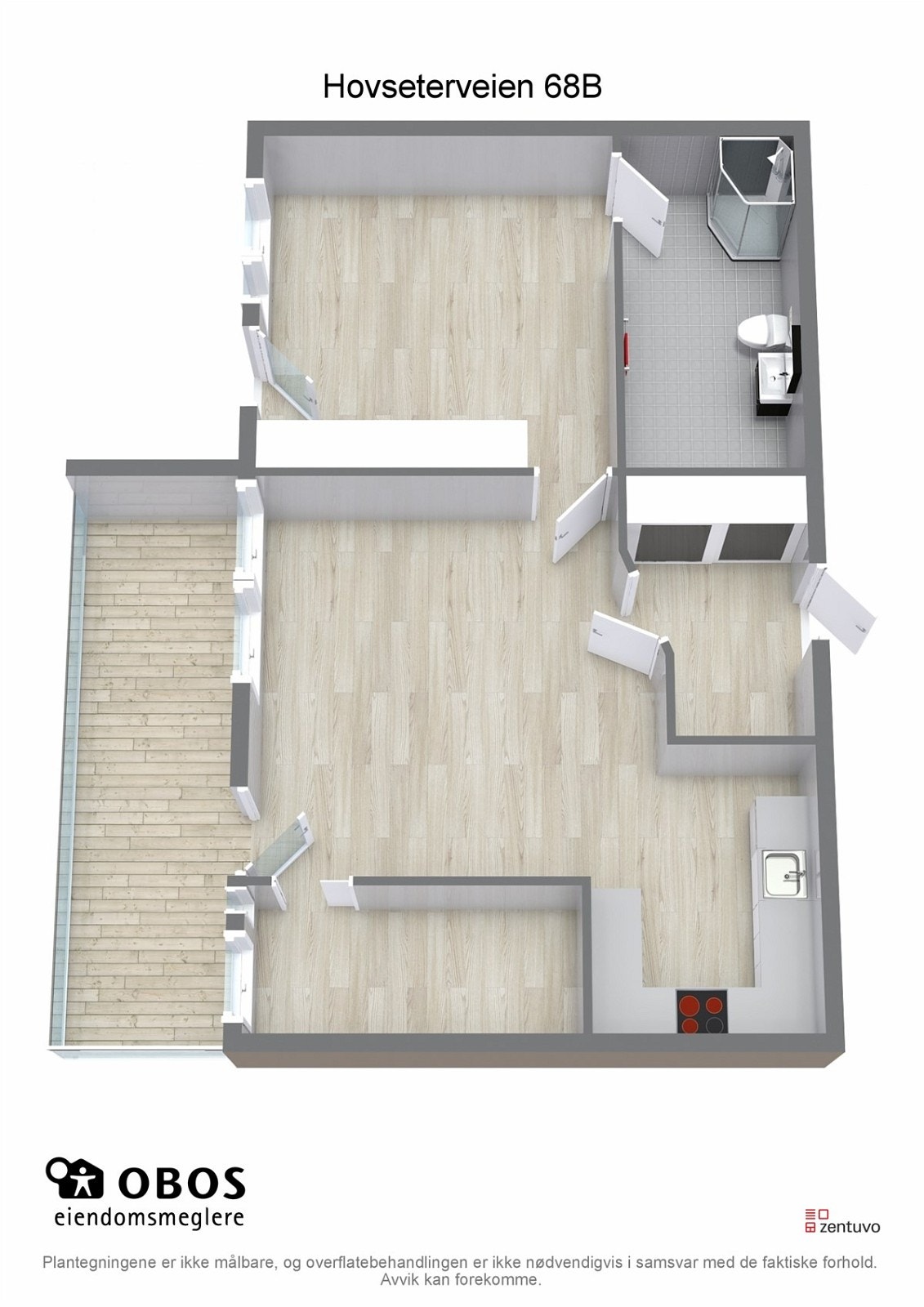 Plantegning 3D. Galleribilde