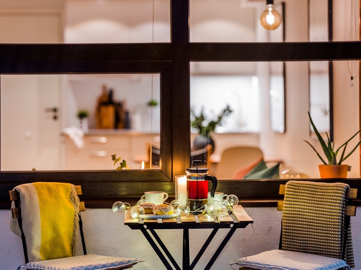 Hyggelig stemning rett utenfor leiligheten Galleribilde