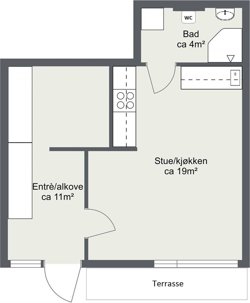 Plantegning Galleribilde