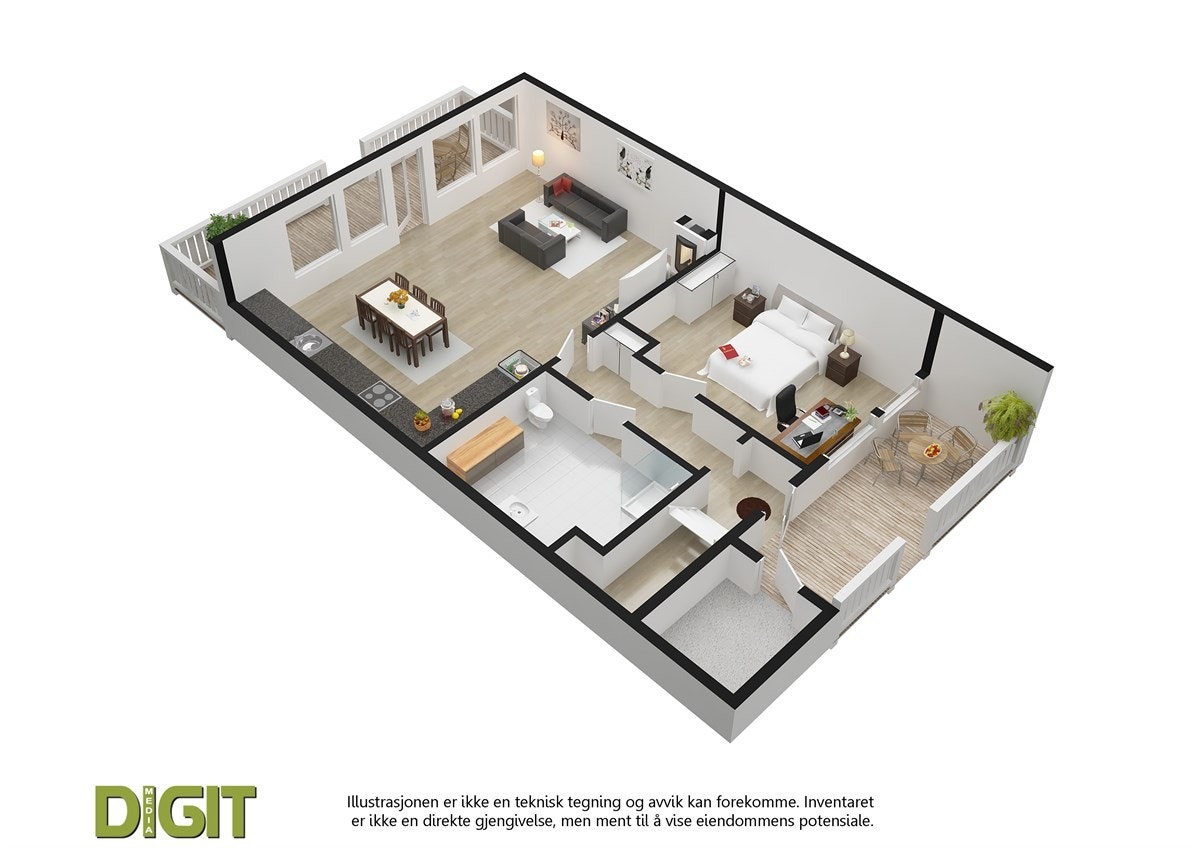 Plantegning 1.etasje Galleribilde