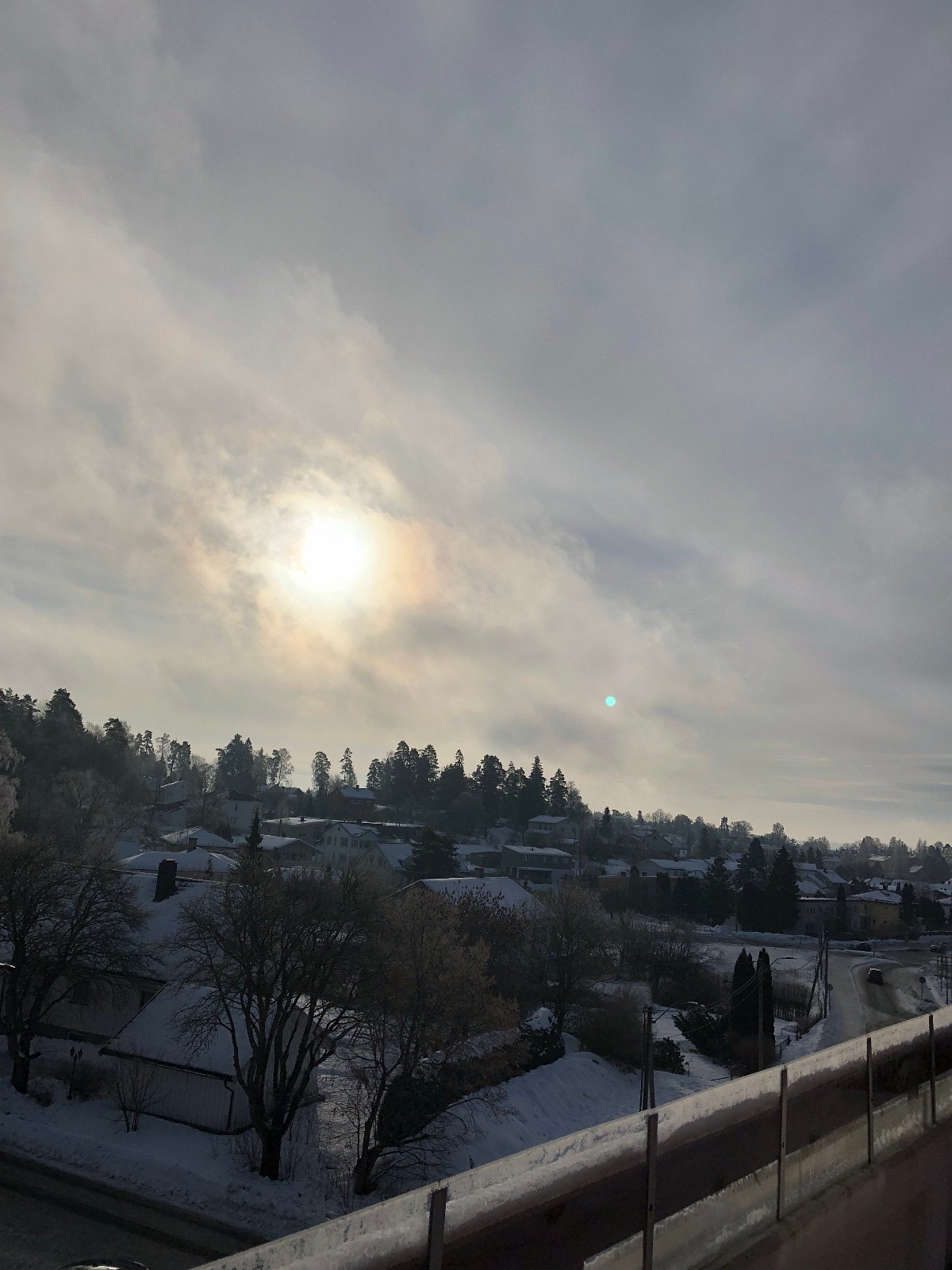 Utsikt fra balkong Galleribilde