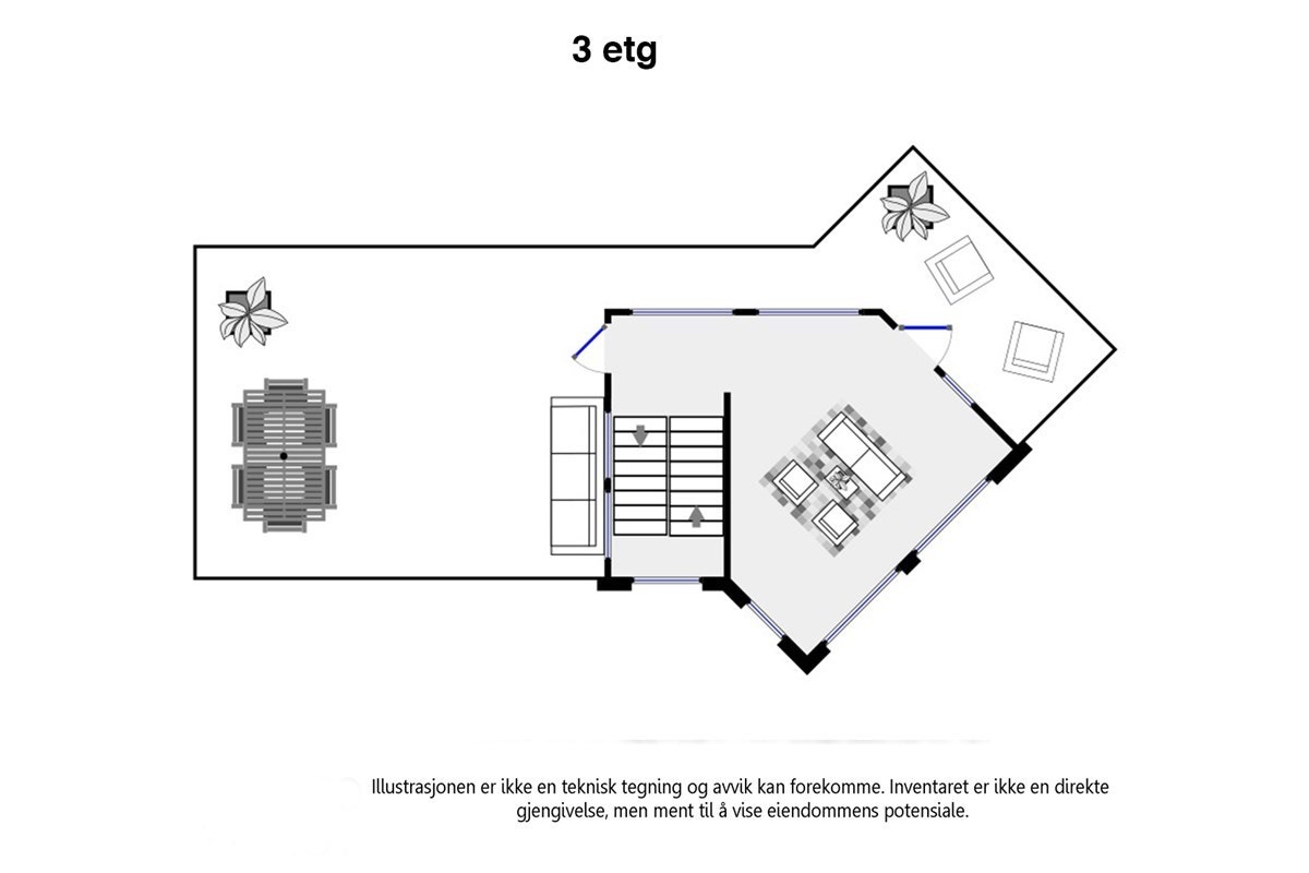 Plantegning 3.etg Galleribilde
