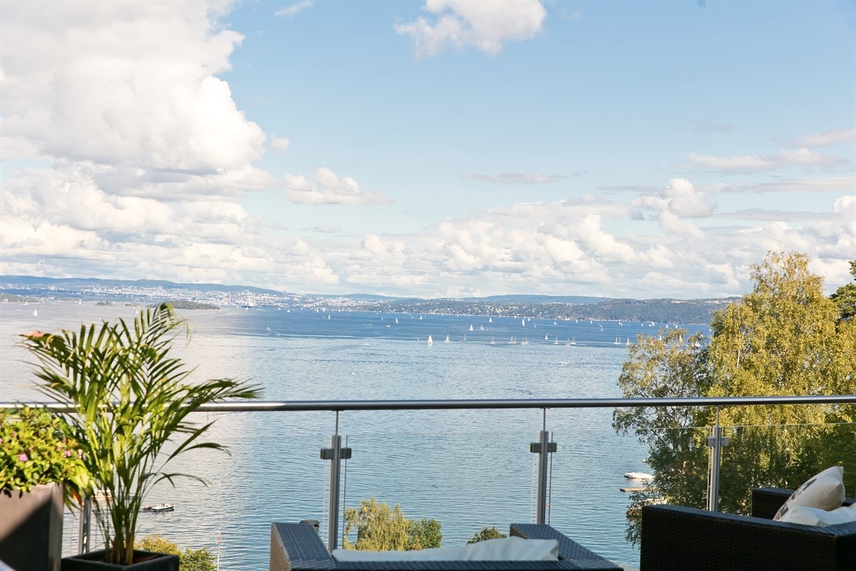 Utsikt fra takterrassen Galleribilde