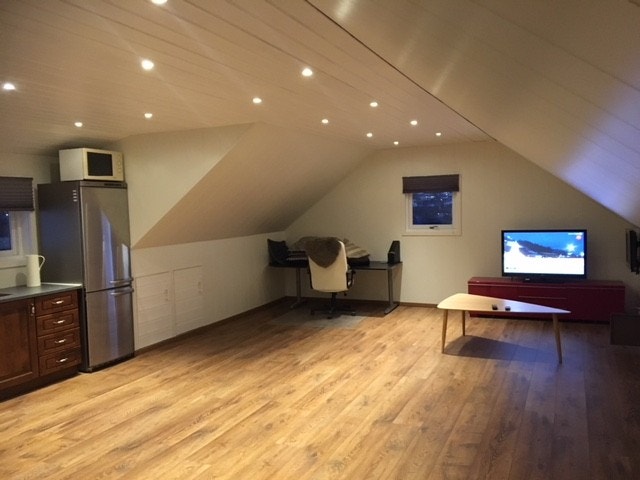 Stue/Kjøkken mot sjø Galleribilde