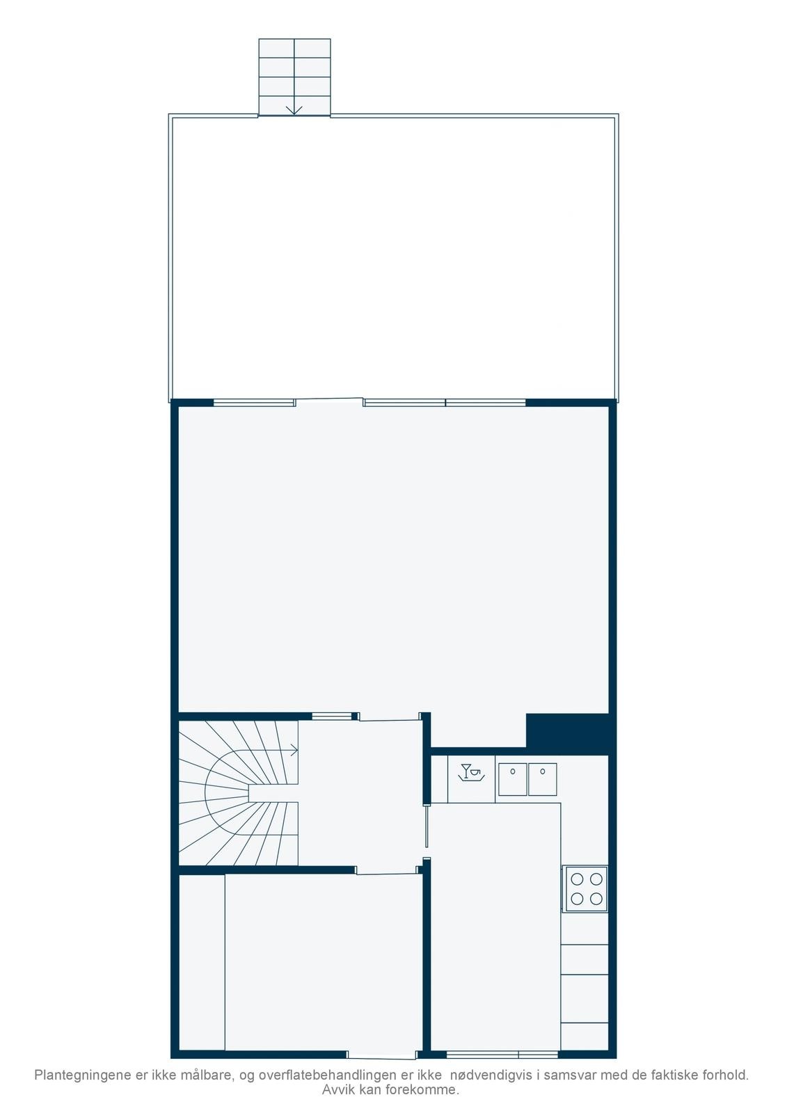 2D Plantegning - 1.etg Galleribilde