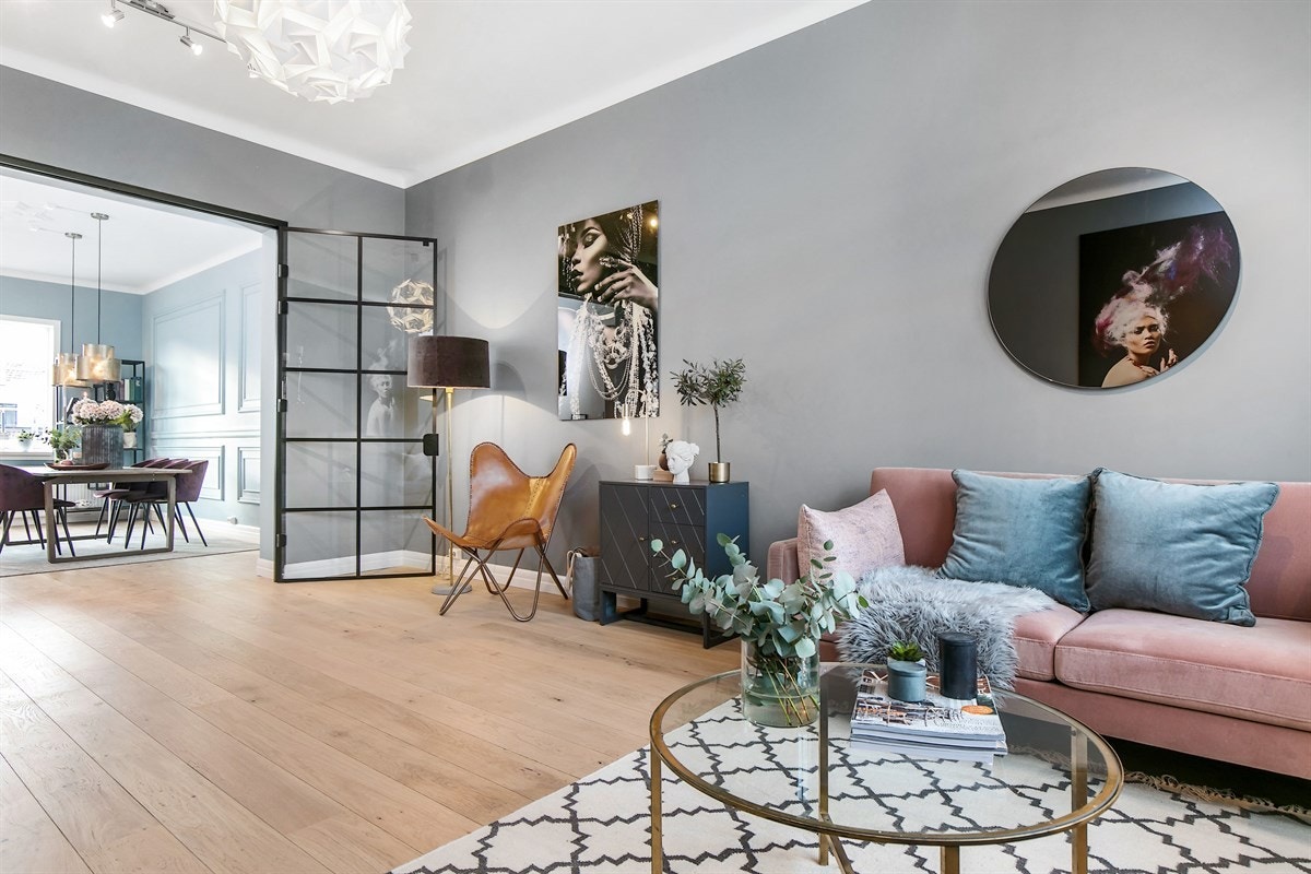 Leiligheten er gjennomgående. Galleribilde