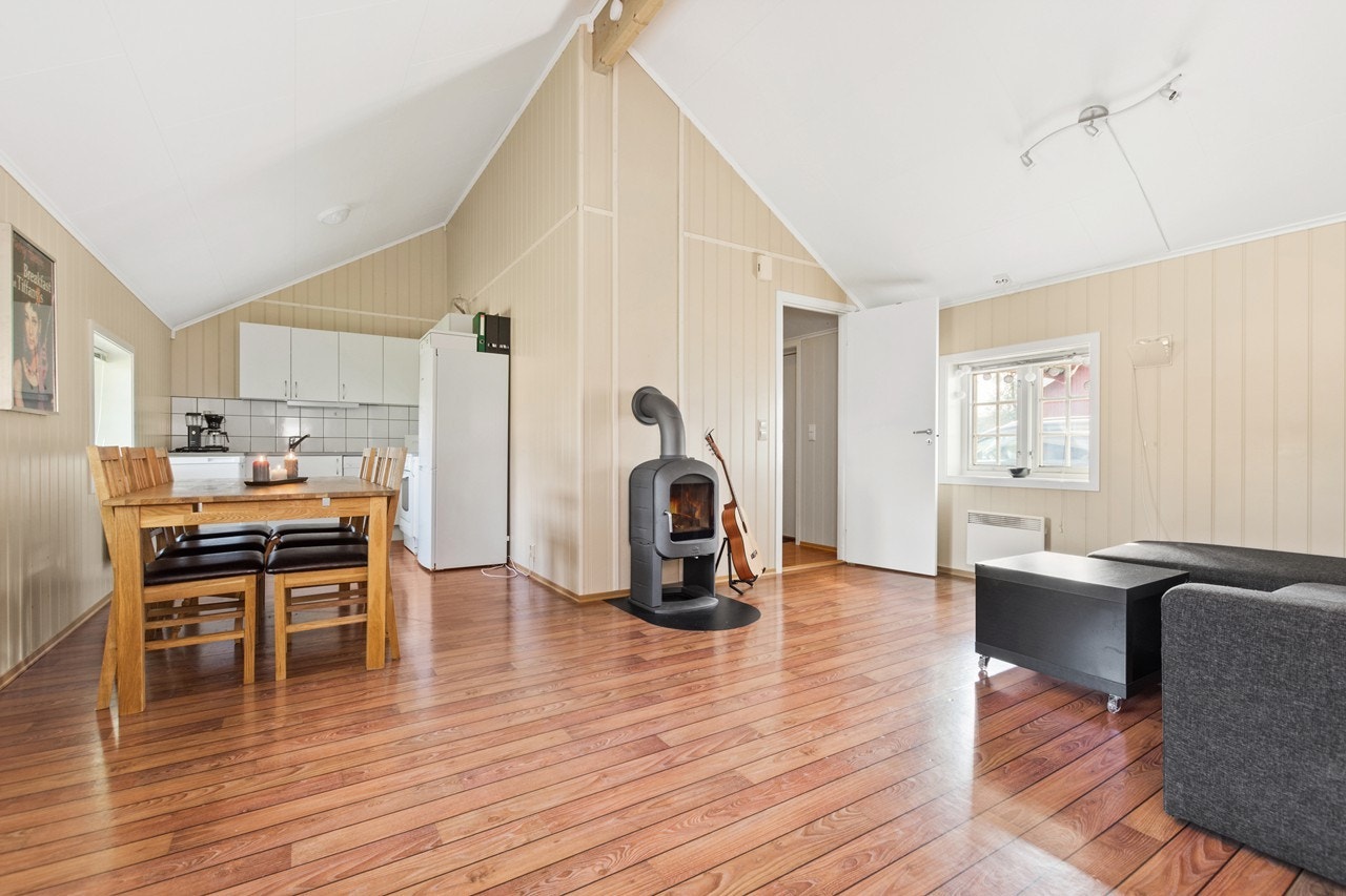 Stue - denne tomannsboligen har alt på et plan Galleribilde