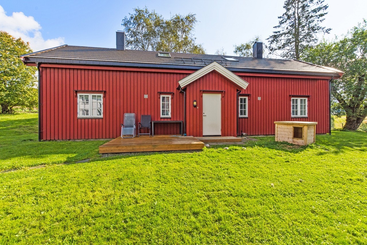 Den nyeste tomannsboligen har et BRA på totalt 144 kvm, og hver halvpart har 1 soverom Galleribilde