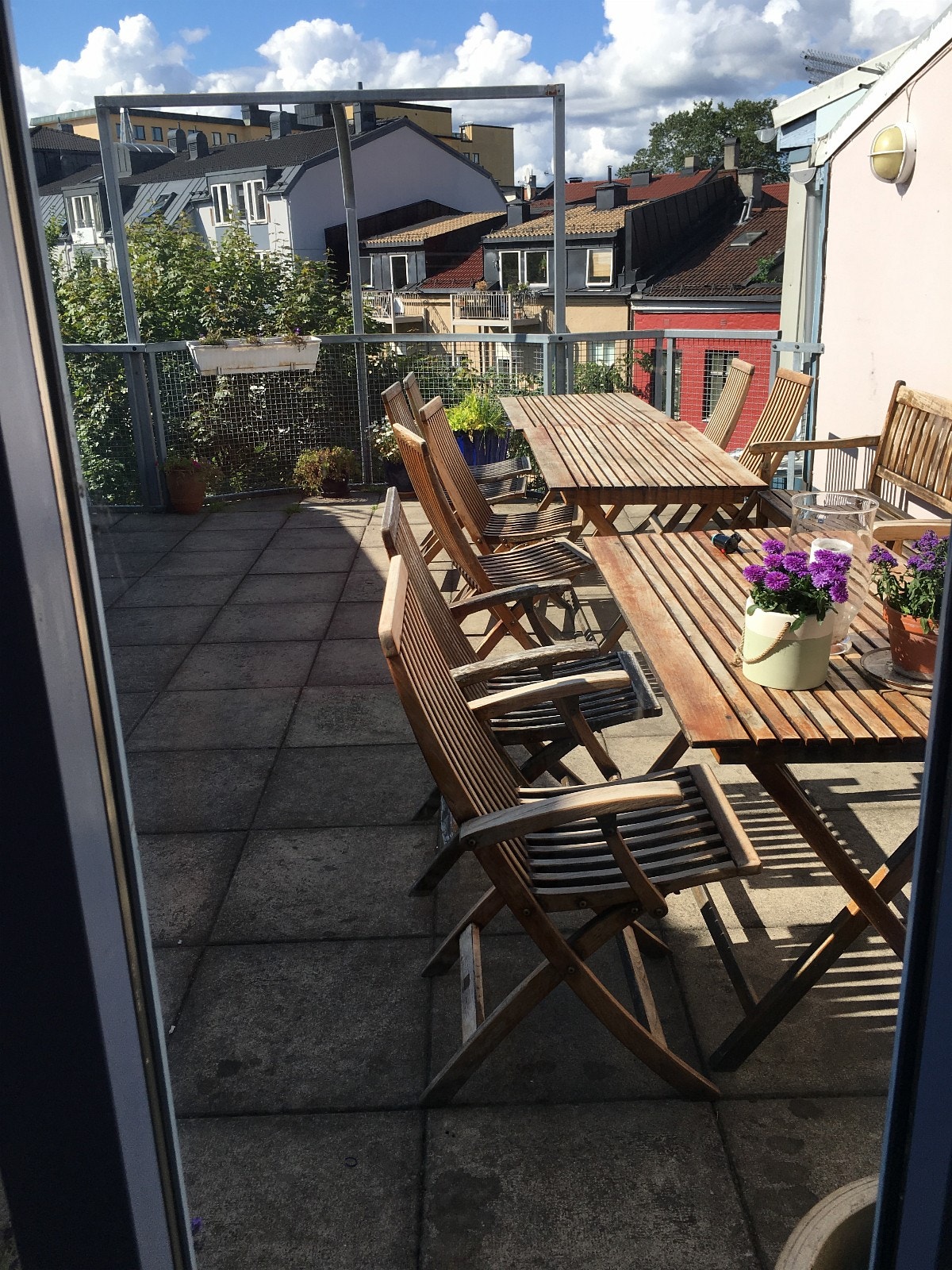 Takterrassen som er rett utenfor inngangsdøren Galleribilde