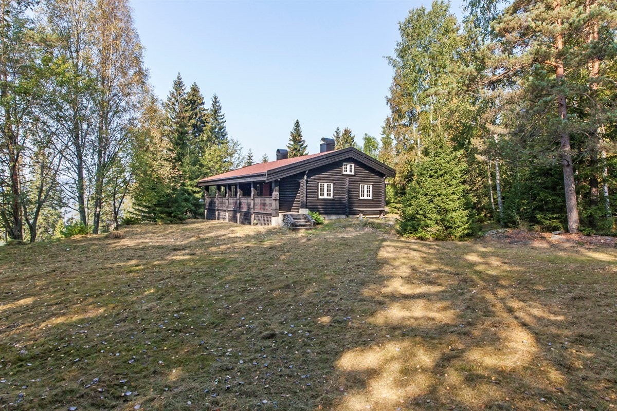 Eiendommen på nær 14 mål ligger usjenert, midt i Wyllerløype Galleribilde