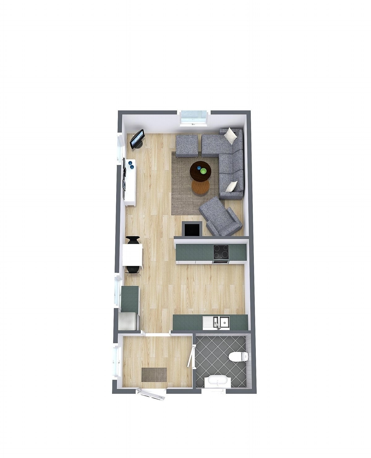 Anneks innredet som en egen leilighet m/hems Galleribilde