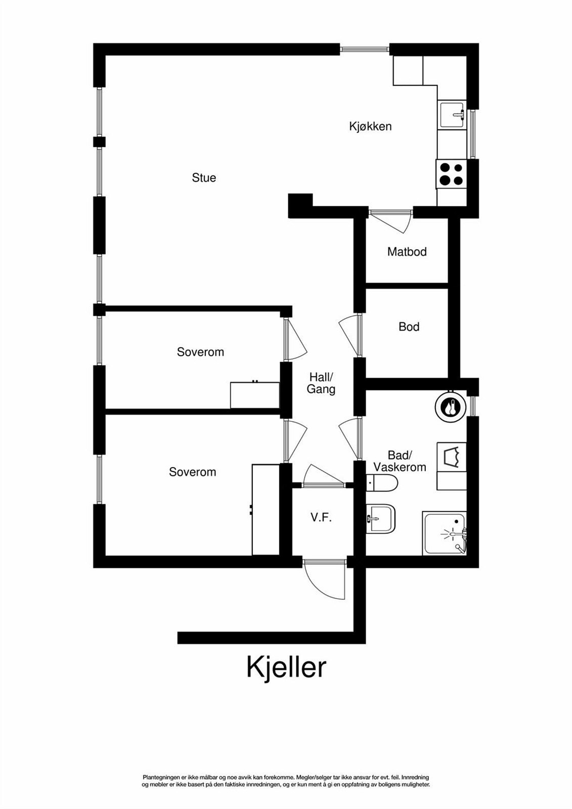 Sokkelleilighet. Galleribilde