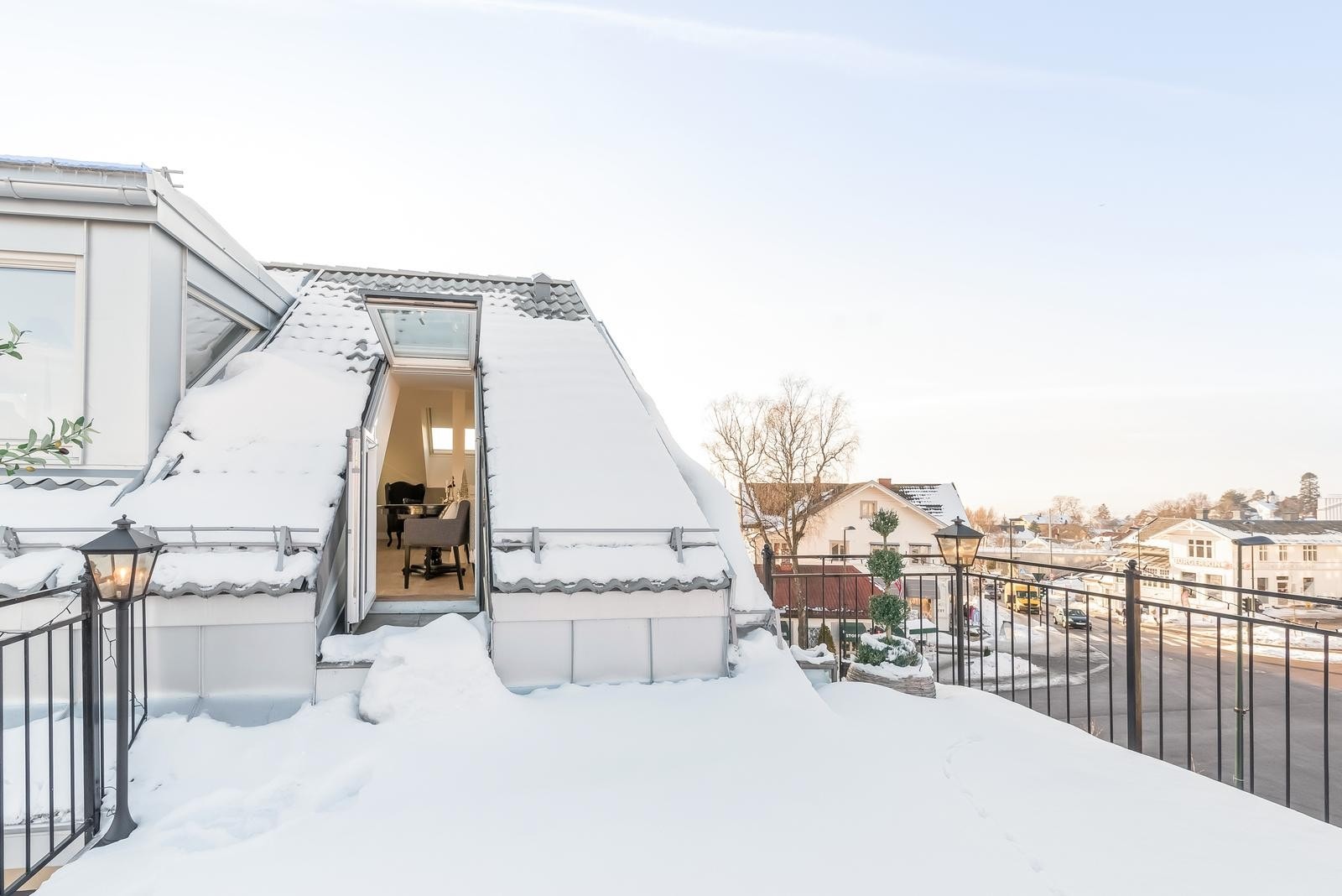 Takterasse med flott utsikt Galleribilde