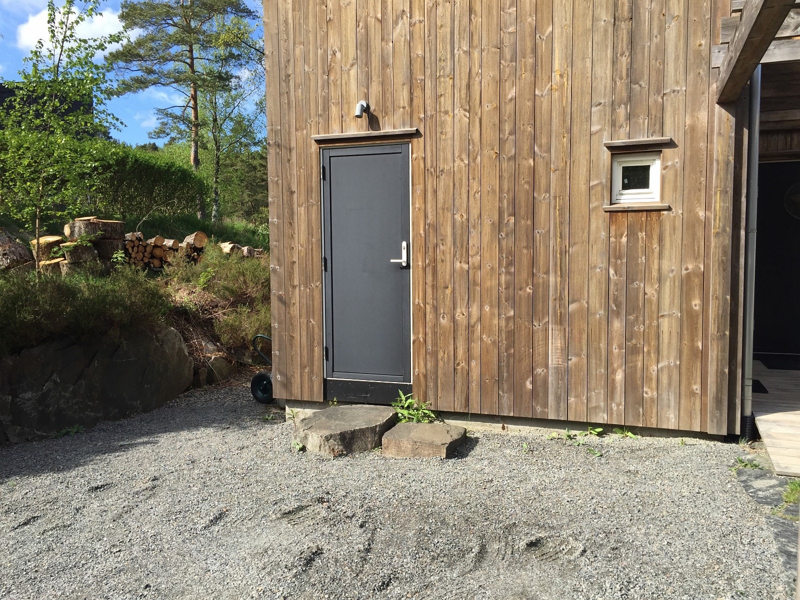 Her parkerer du ved hytta Galleribilde