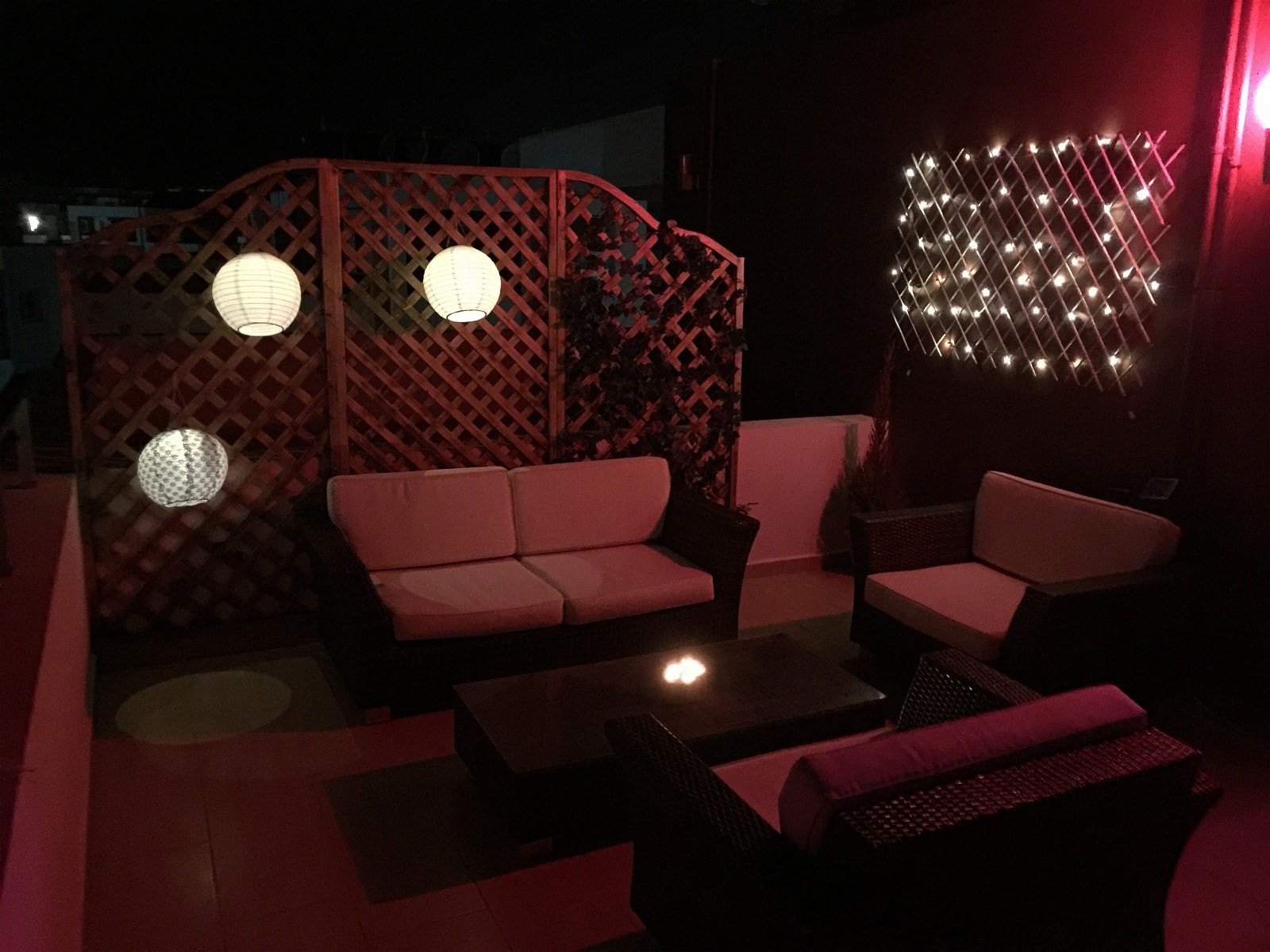 Takterrasse by night 2 Galleribilde
