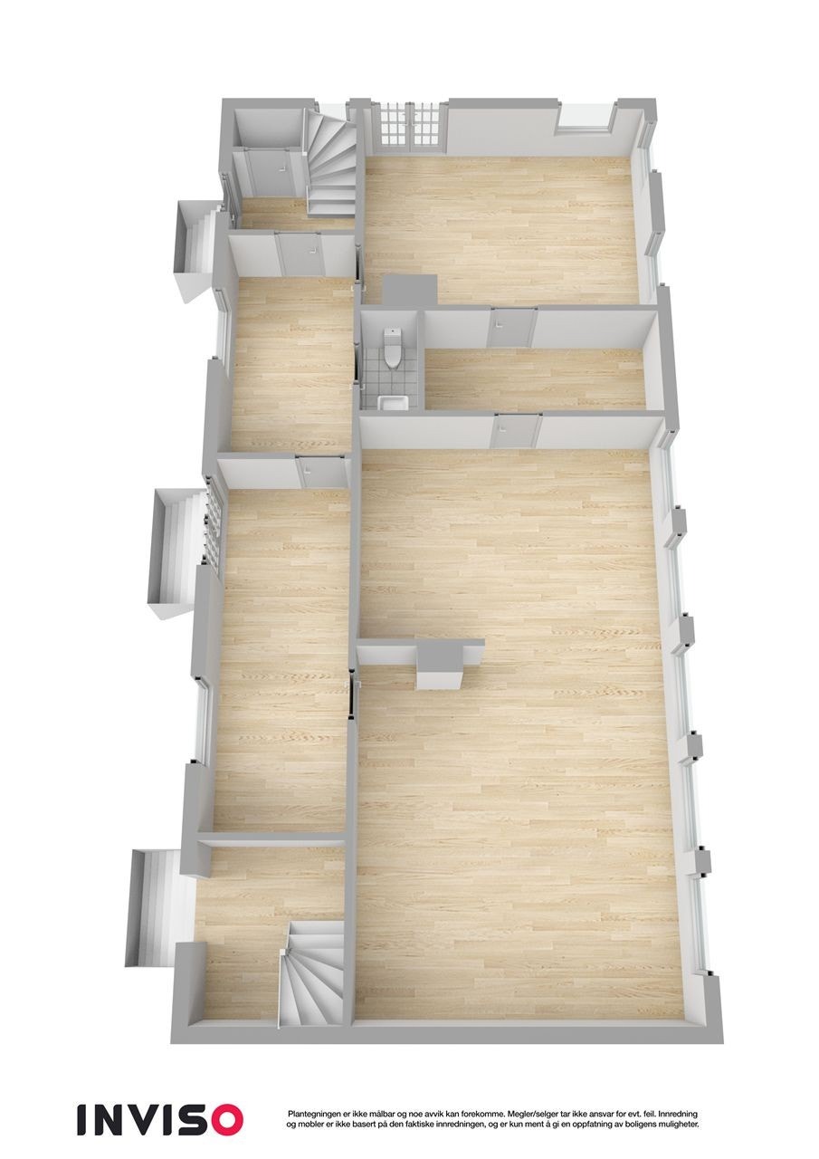 3D plantening første etasje. Galleribilde