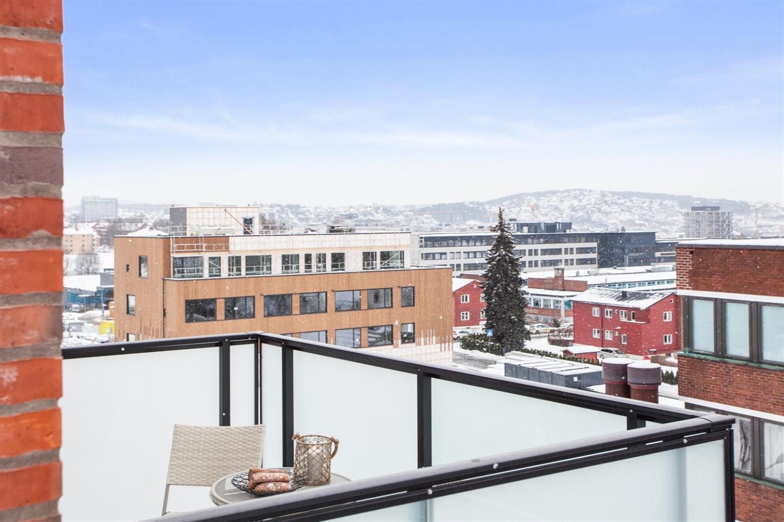 Utsikt fra balkong. Galleribilde