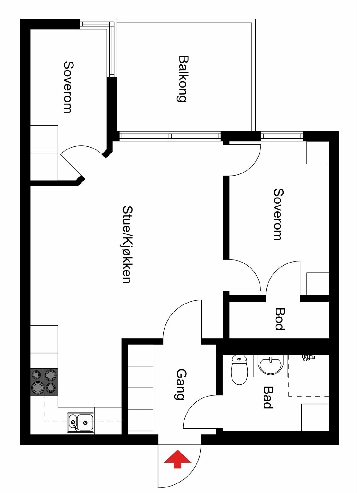 Plantegning Galleribilde