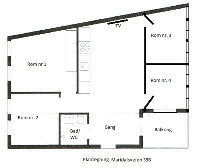 Plantegning Galleribilde