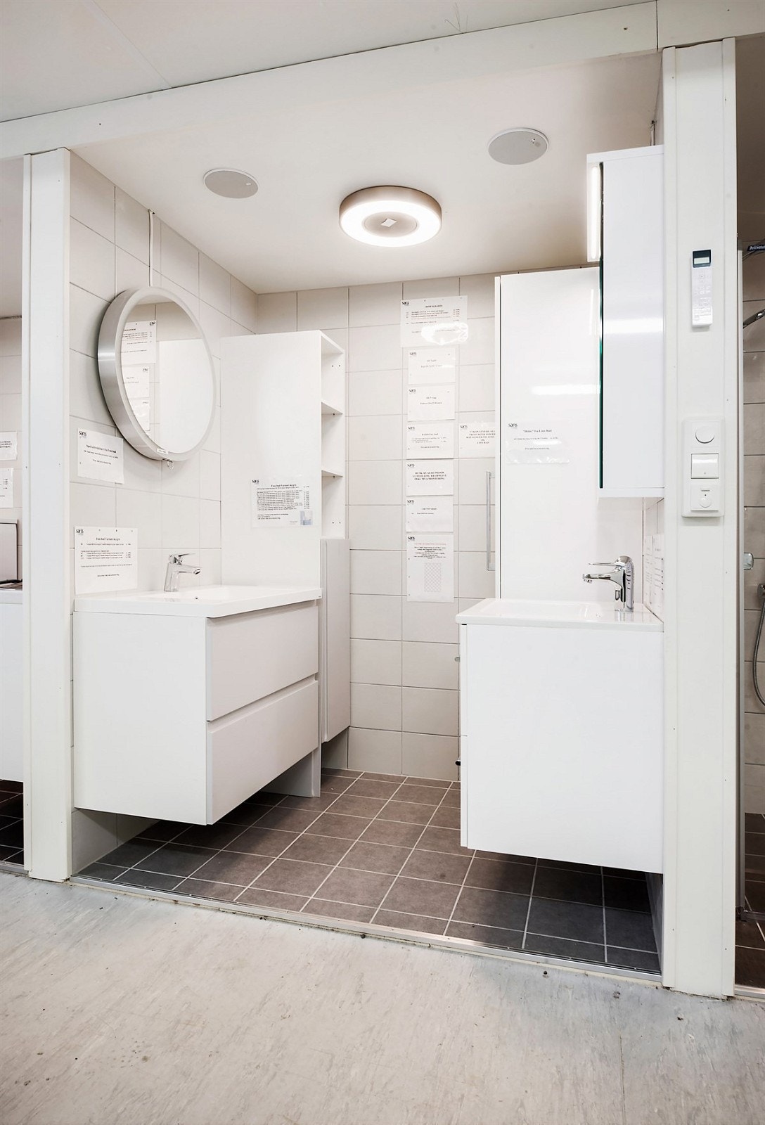 Pent flislagt bad i regi av borretslaget (bildet er fra visningsstand) Galleribilde