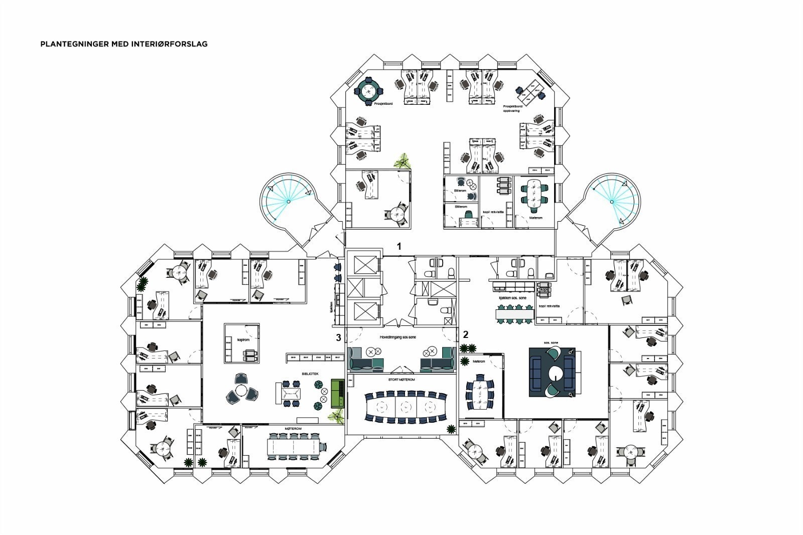 Forslag til planløsning Galleribilde