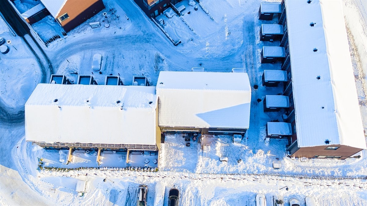 Dette er den innerste rekka mot marka. Galleribilde