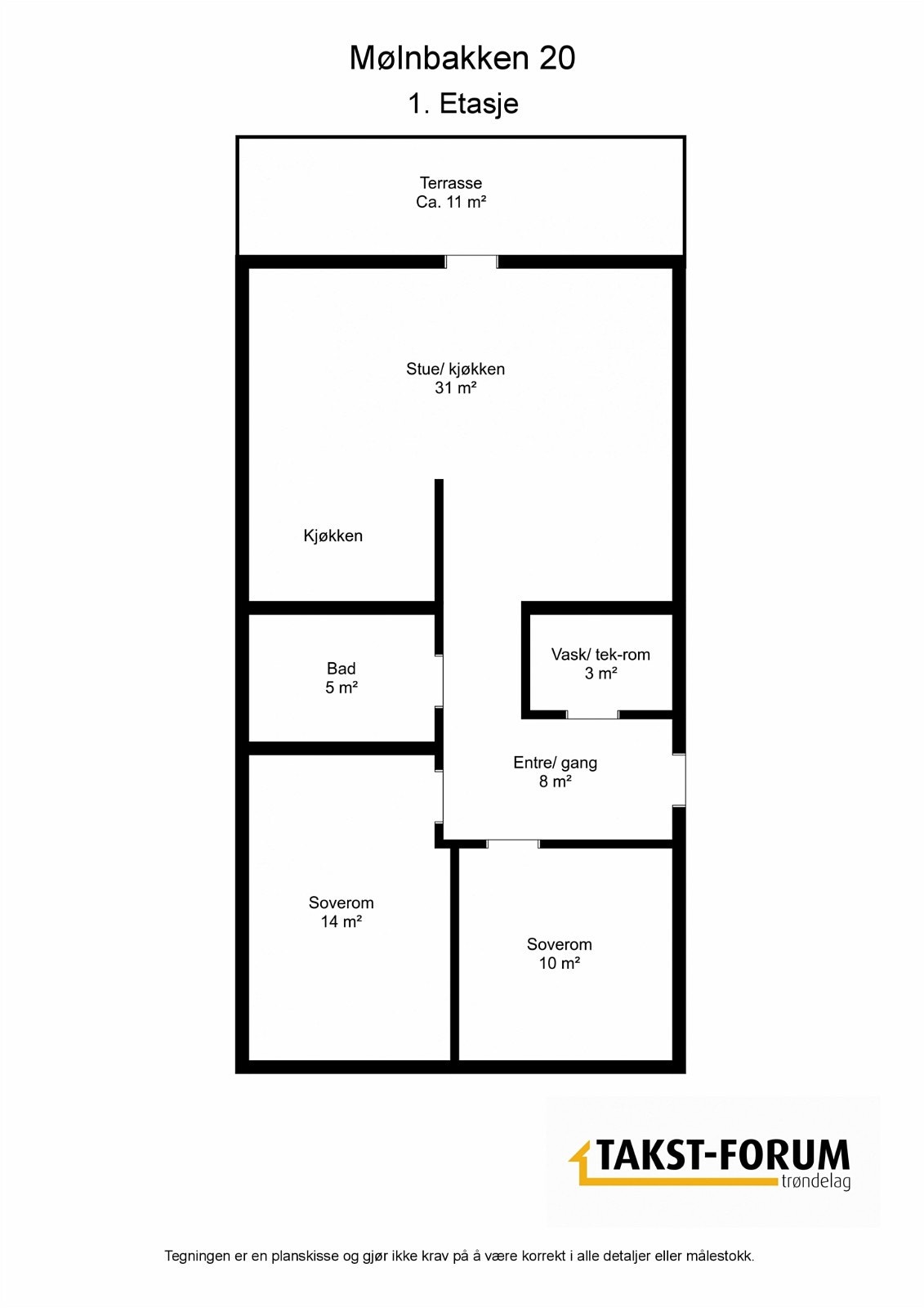 Planløsningen byr på god romfølelse, samt praktiske lagringsmuligheter Galleribilde