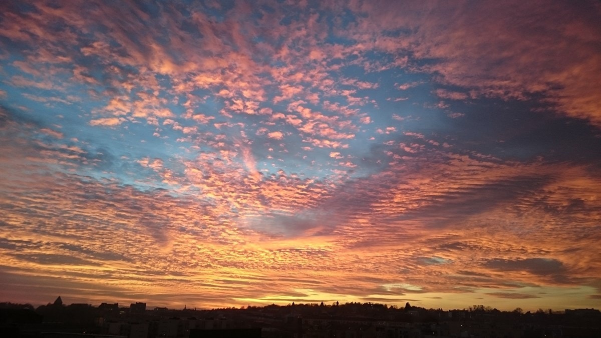Solnedgang, helt nydelig Galleribilde