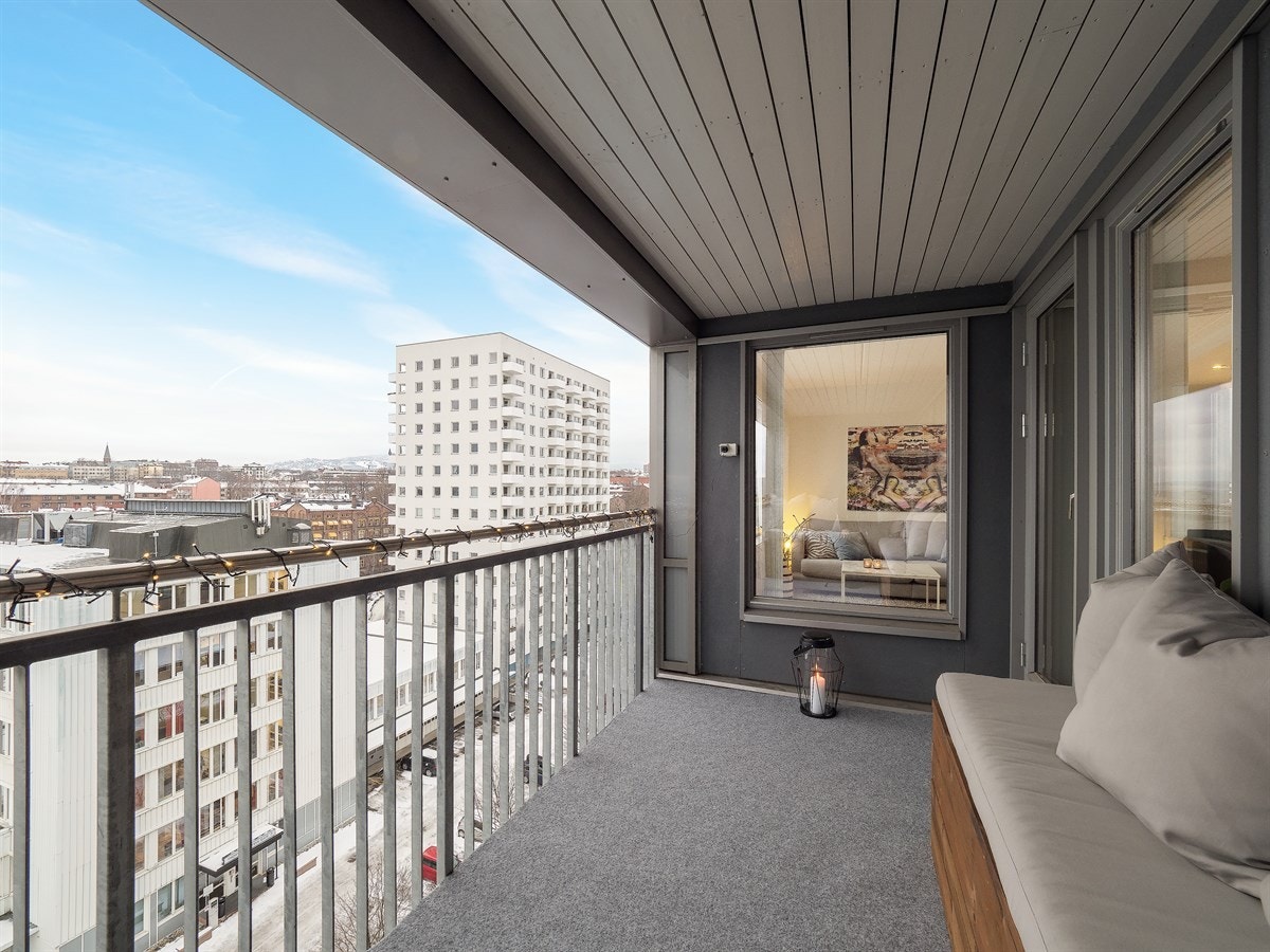 Overbygd balkong gir flere bruksdager Galleribilde
