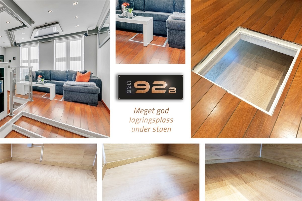 Collage - SWG92b - Lagring under stue Galleribilde