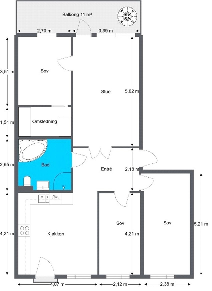 Plantegning Galleribilde