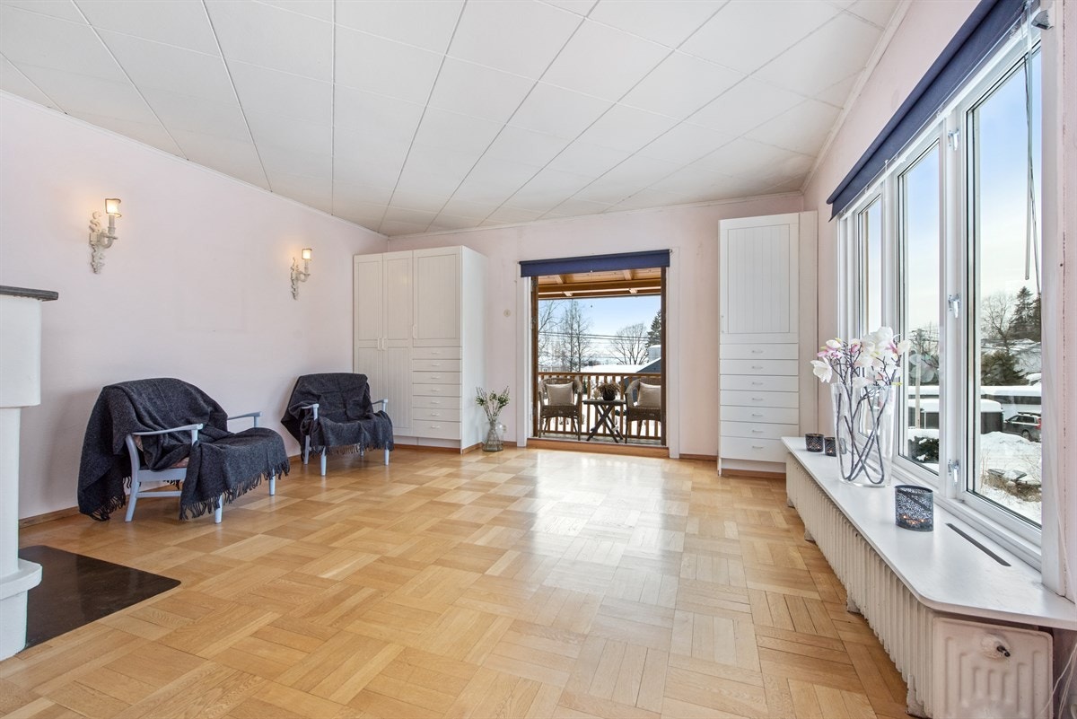 Hovedsoverommet med utgang balkong. Galleribilde