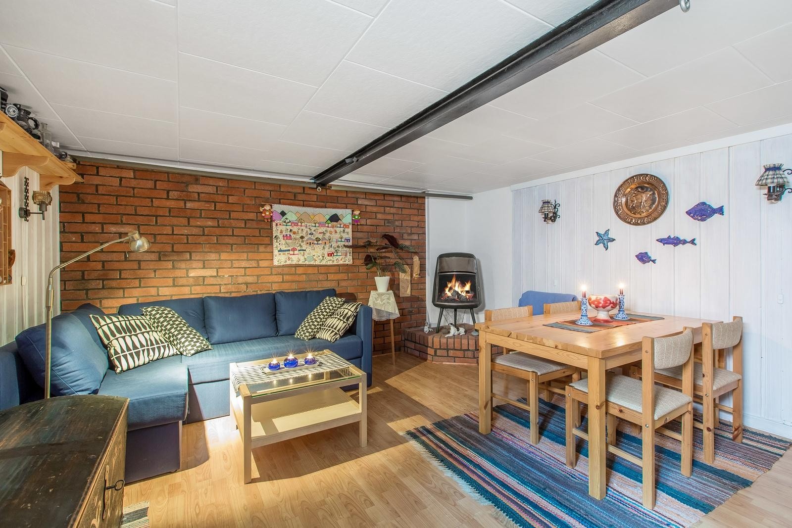 Peisovn i kjellerstuen. Galleribilde