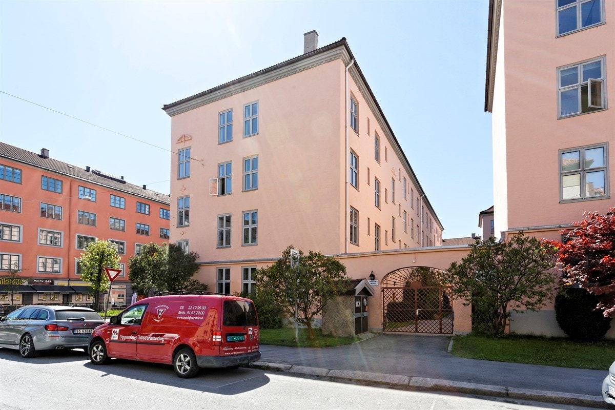 Fasaden ble pusset opp i 2012 Galleribilde