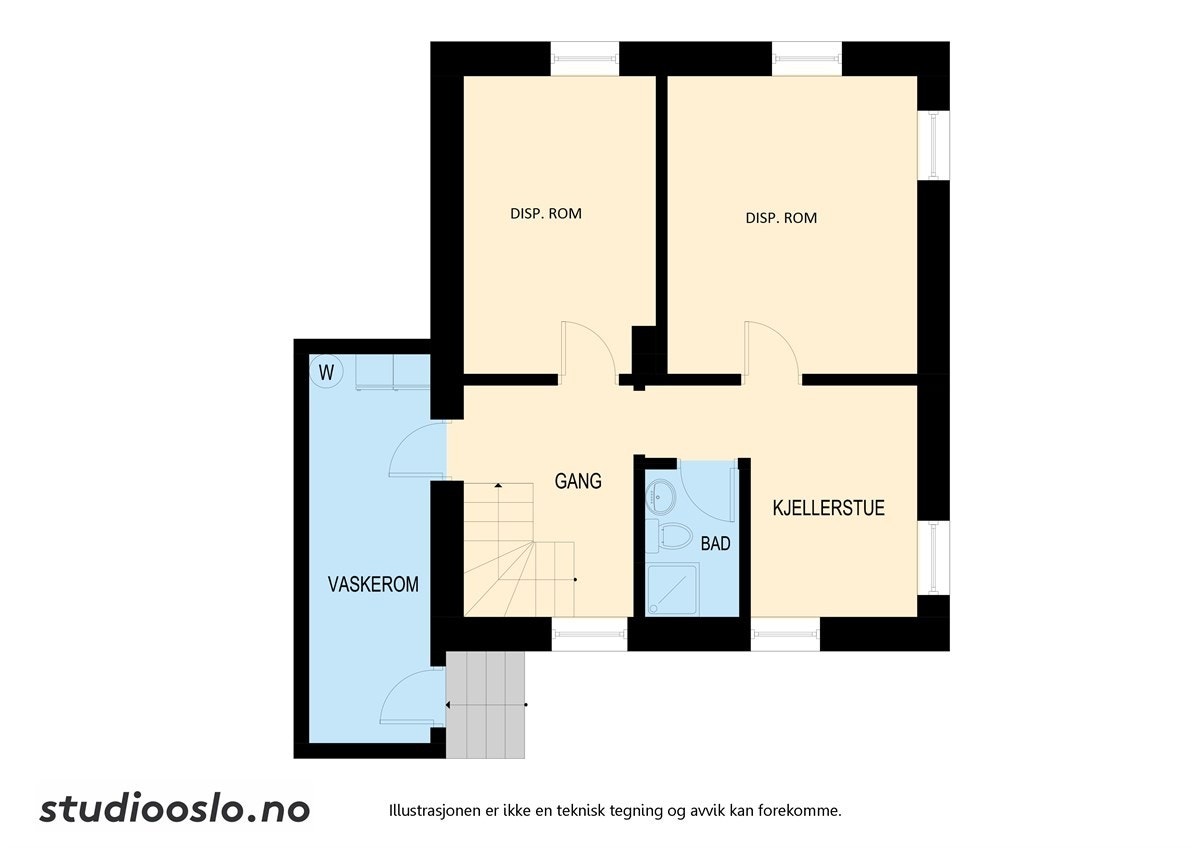Plantegning u.etg. Galleribilde