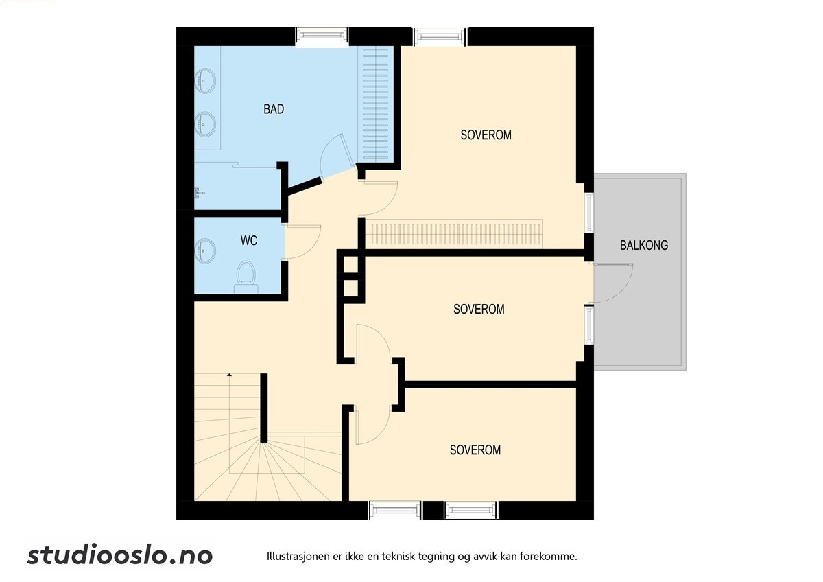 Plantegning 2.etg. Galleribilde
