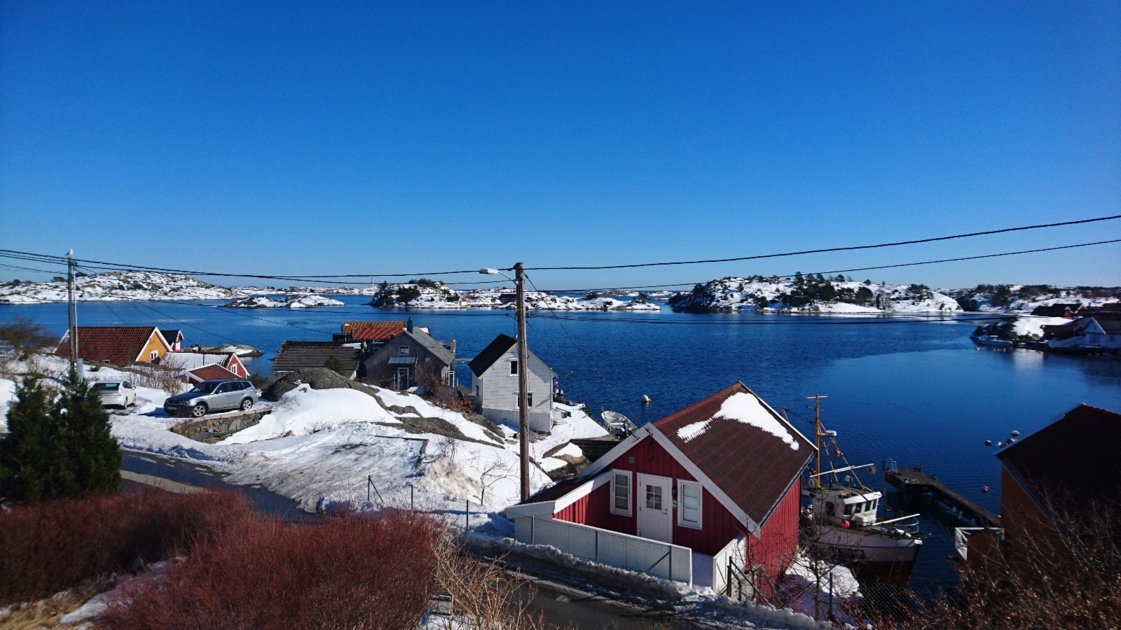 Mæbøfjorden, vinter Galleribilde