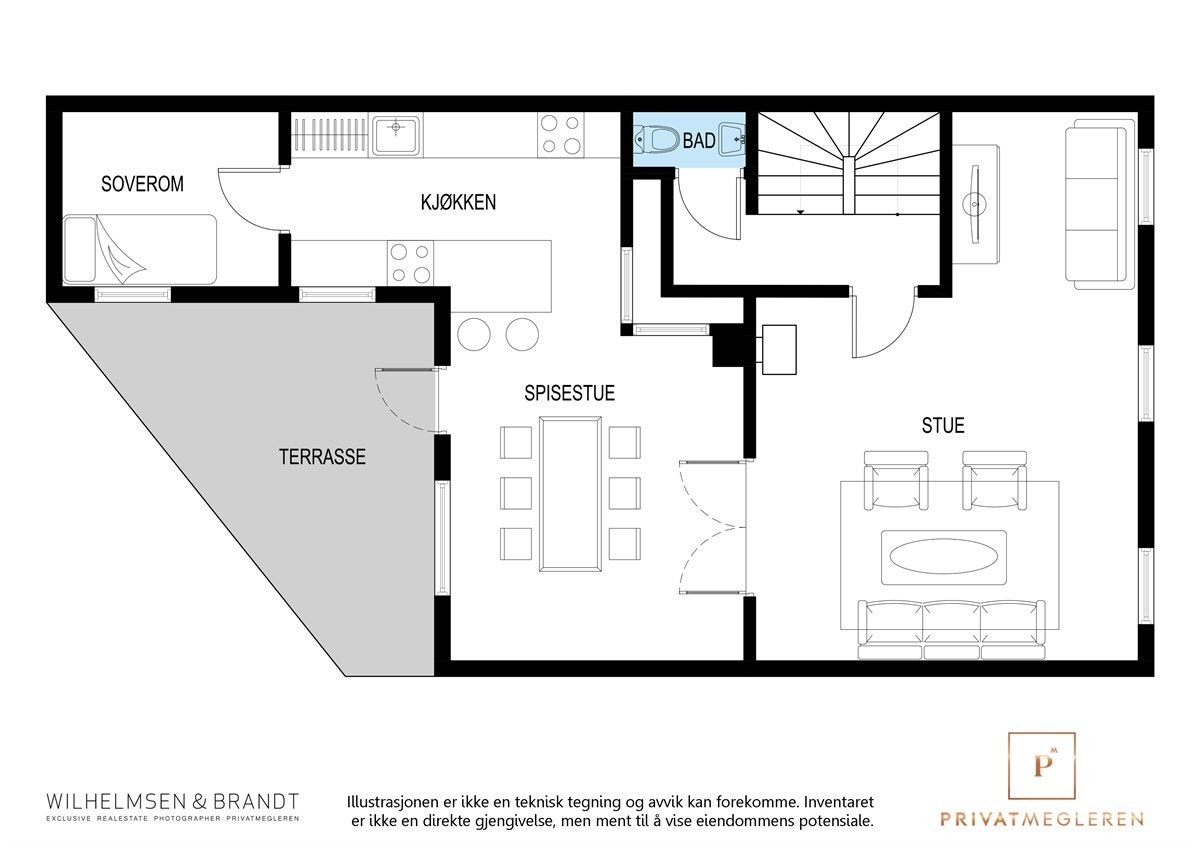 Plantegning første etasje Galleribilde