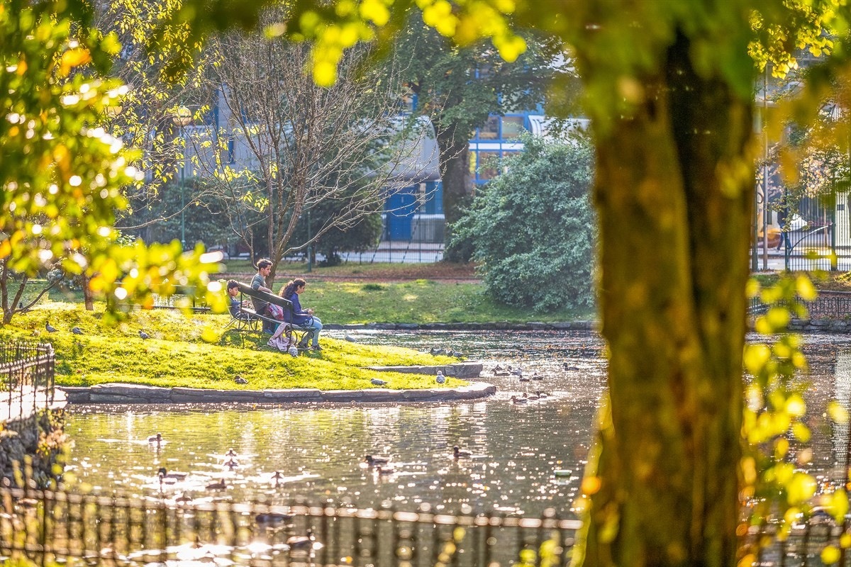 Nygårdsparken er fint både for grilling, soling, mating av ender og turgåing. Galleribilde