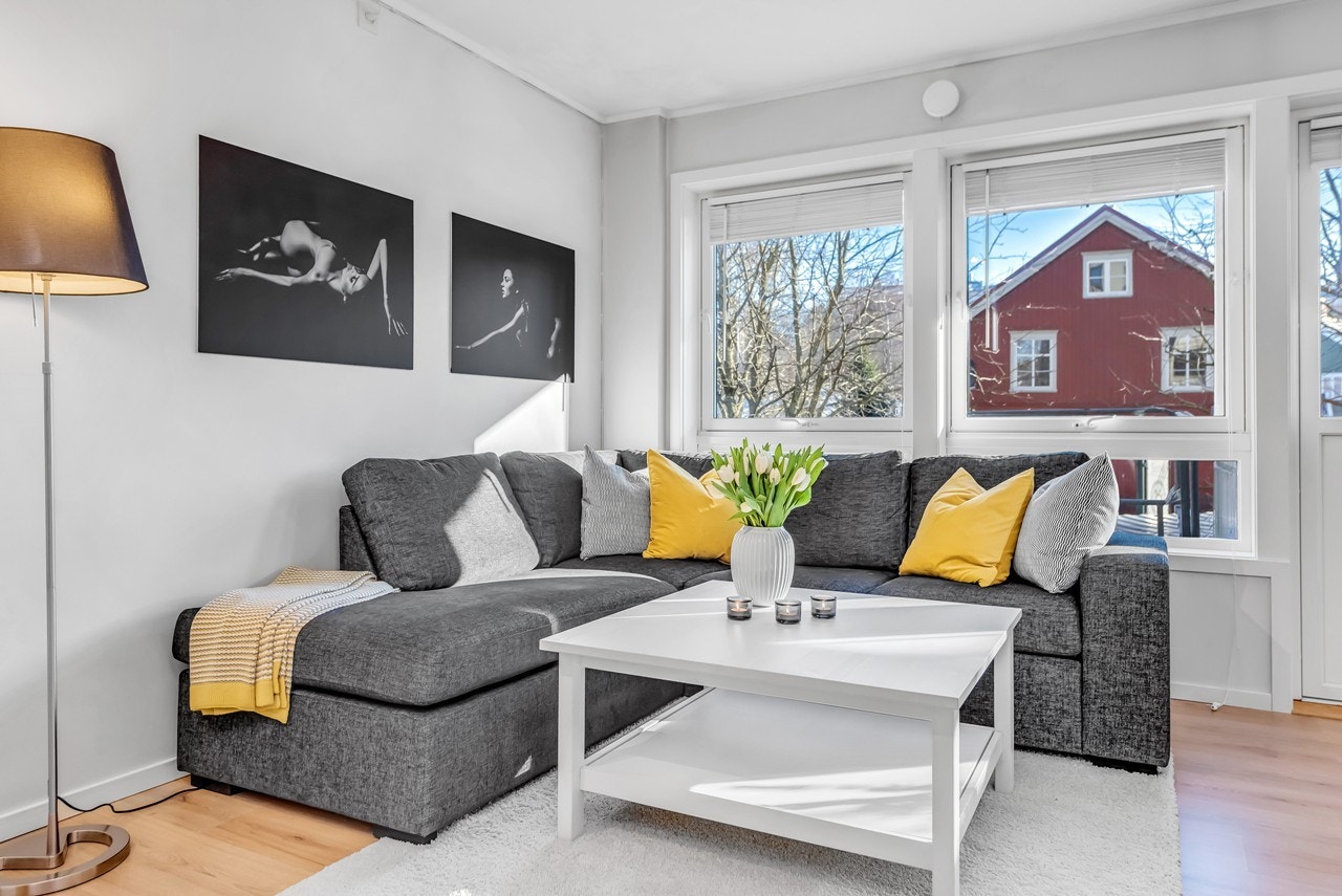 Lekker 2-roms hjørneleilighet | Balkong | Ny fasade -18 | Rett ved NTNU Gløshaugen og Handelshøyskolen Galleribilde