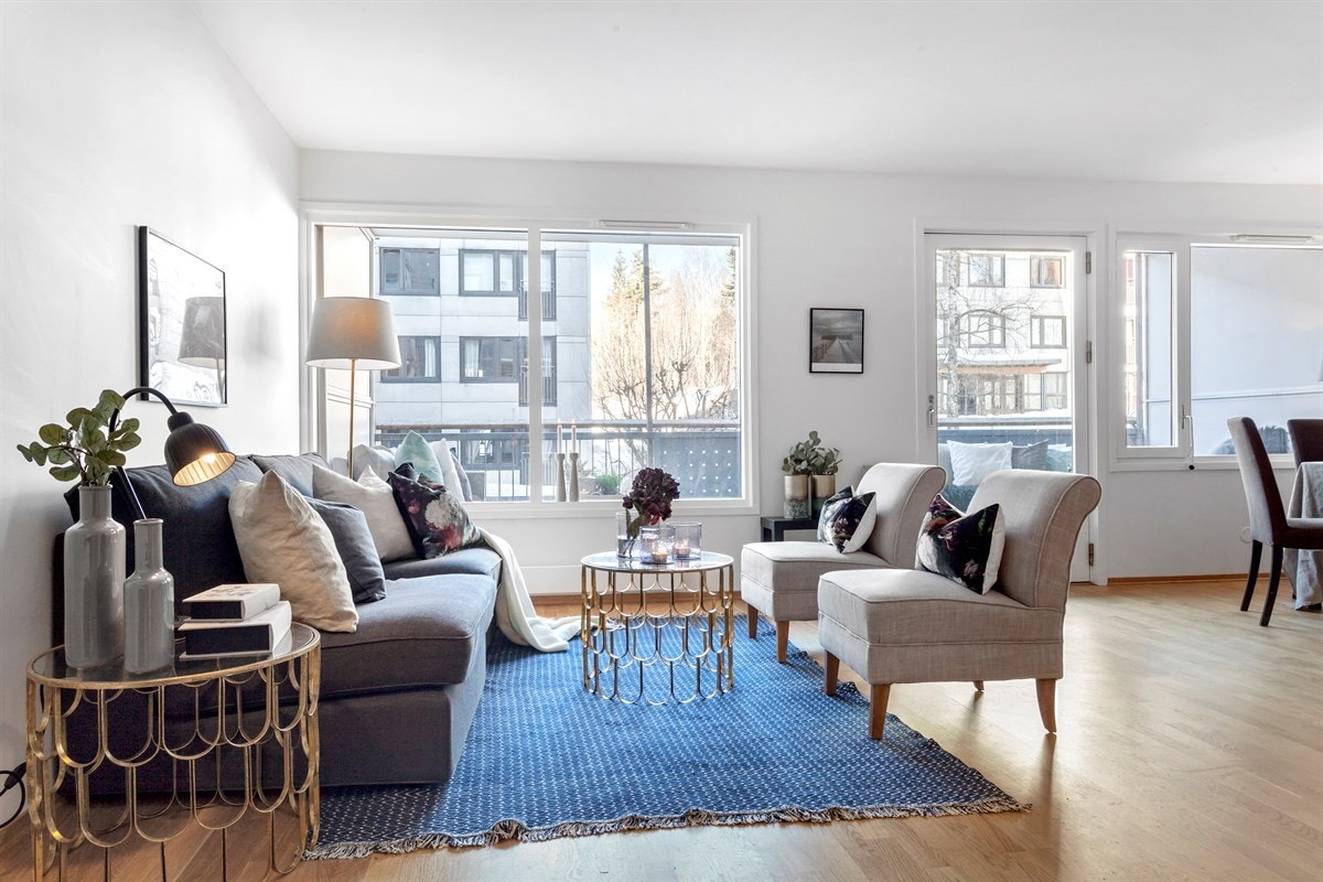 Leiligheten består av stue med åpen kjøkkenløsning og bad. Galleribilde