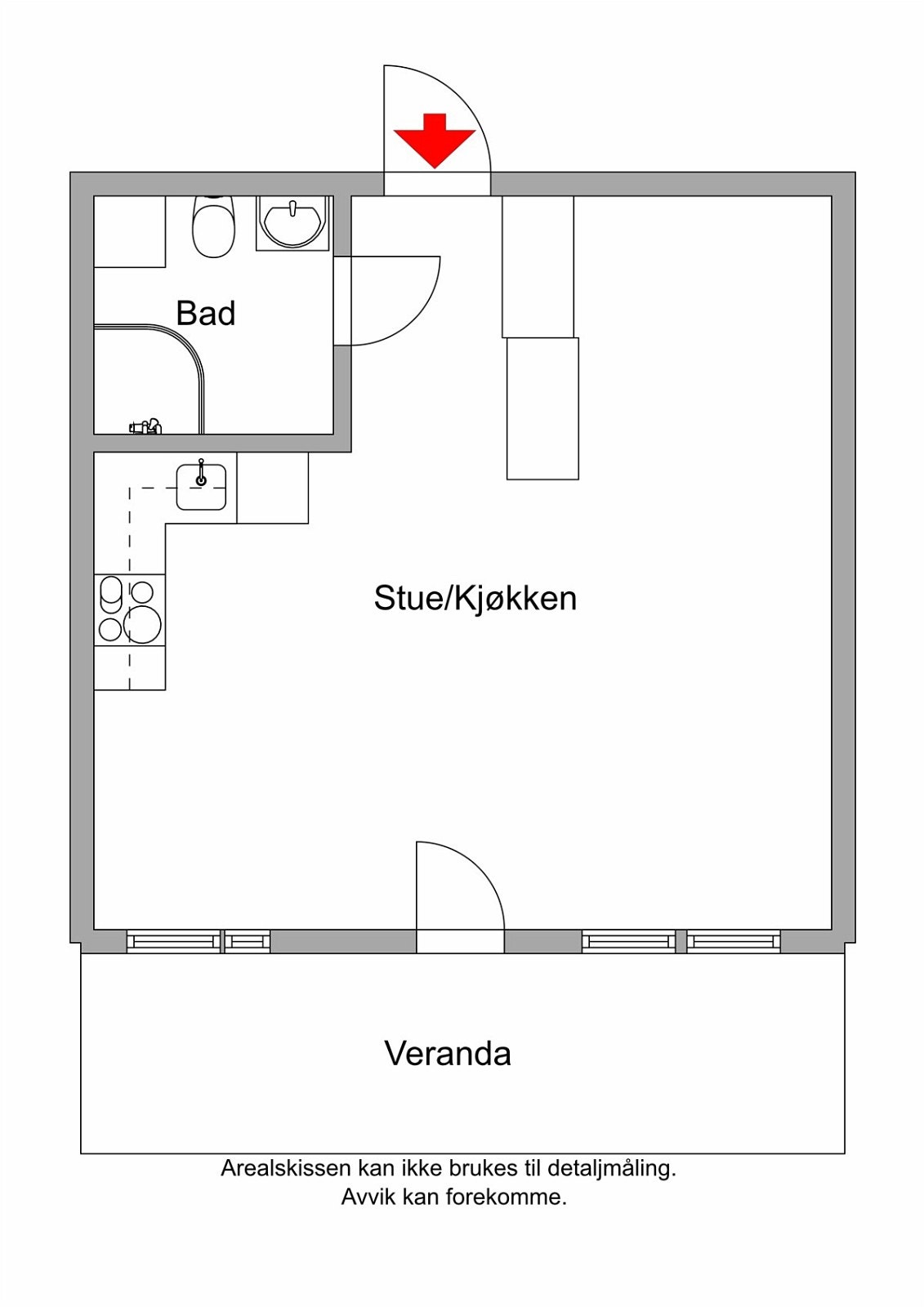 Plantegning 2D Galleribilde