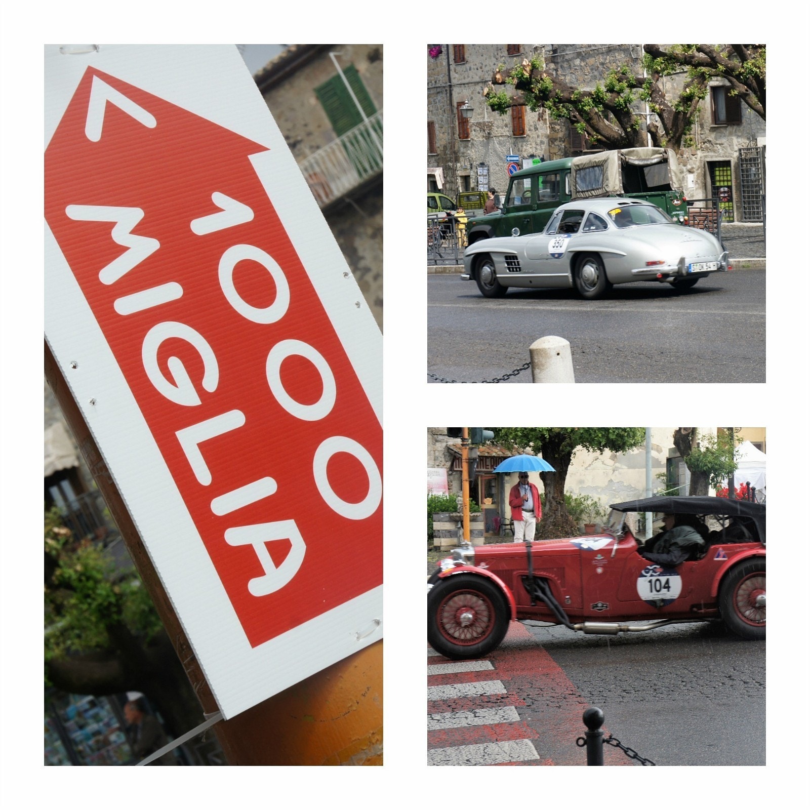 Det kjente billøpet Mille Miglia, kjører gjennom Montefiascone by og Bolsena (mai mnd) Galleribilde