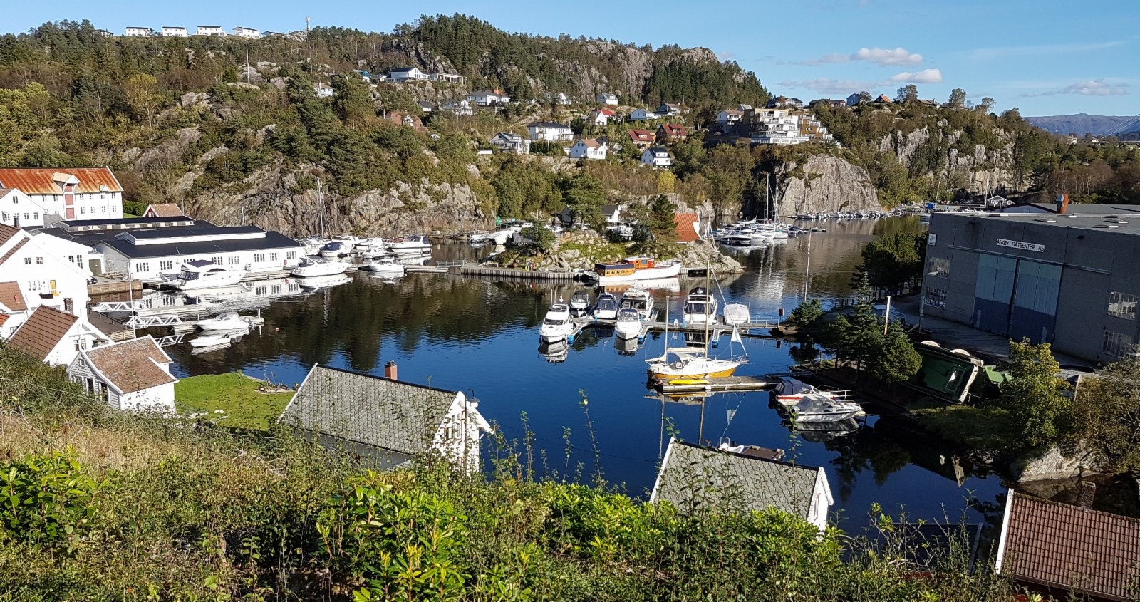 Utsikt over Strusshamn Galleribilde