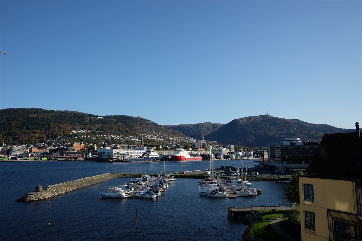 Leilighet 407 vil få en flott utsikt mot Bergen By fra terrassen Galleribilde