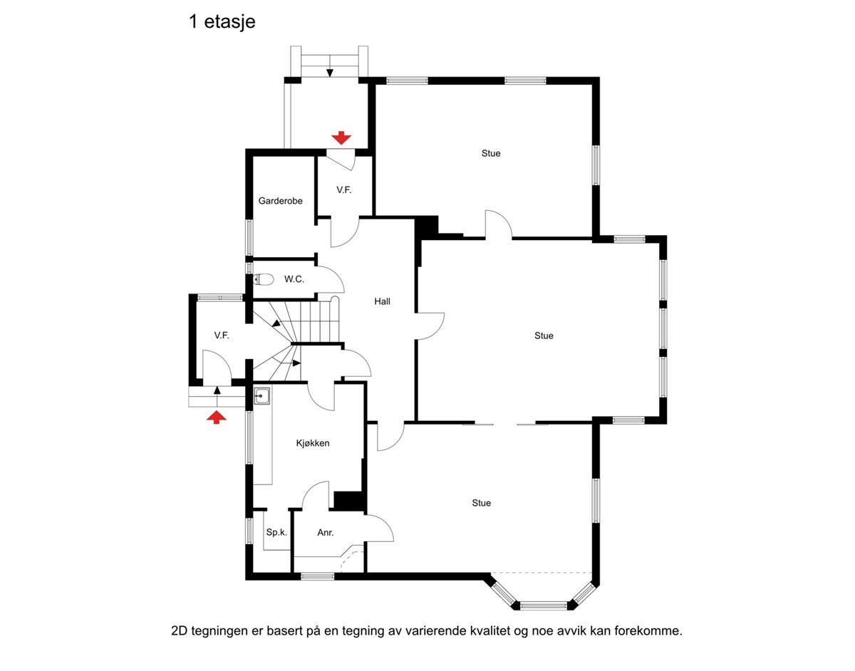 Plantegning 2D Galleribilde