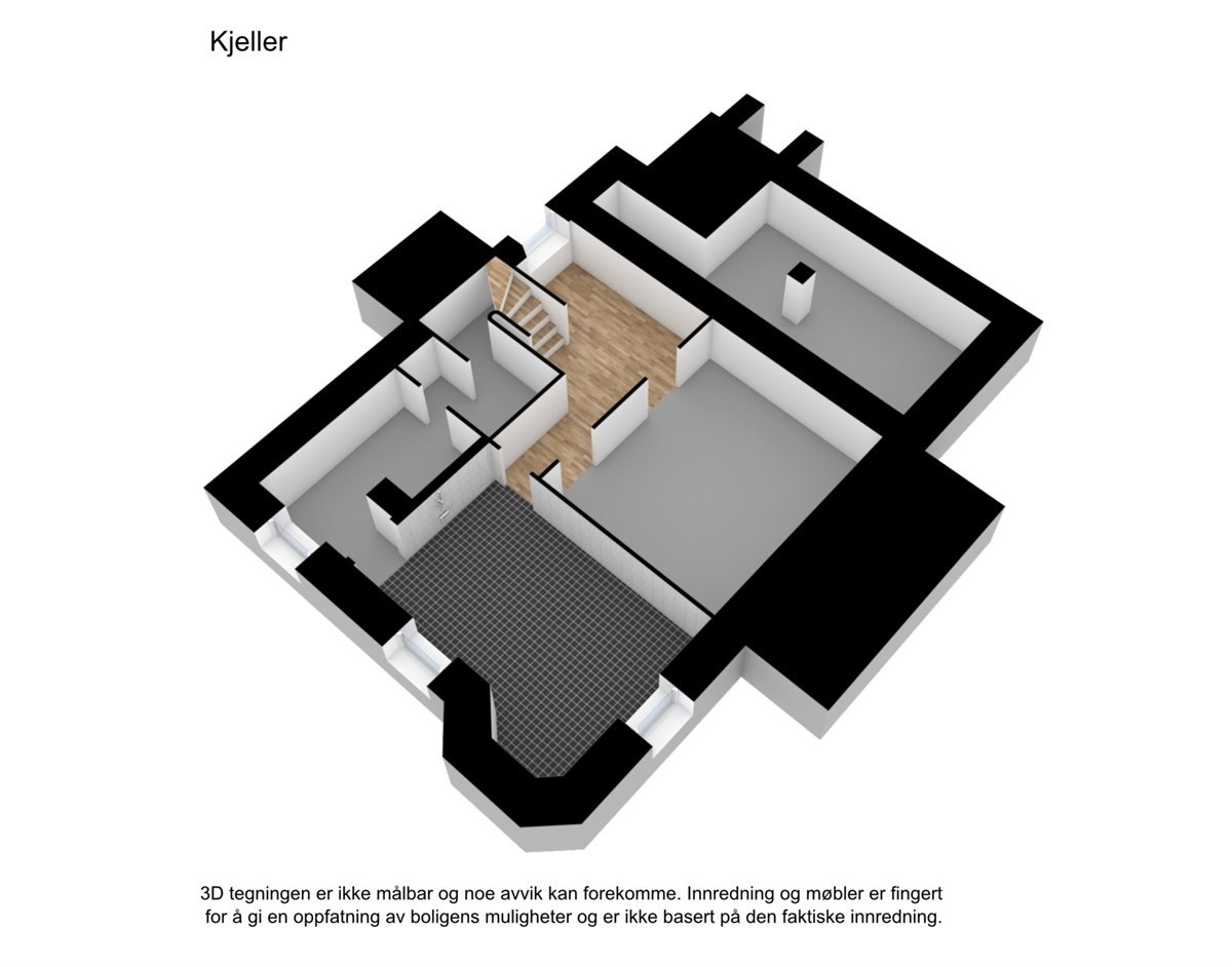Plantegning 3D Galleribilde